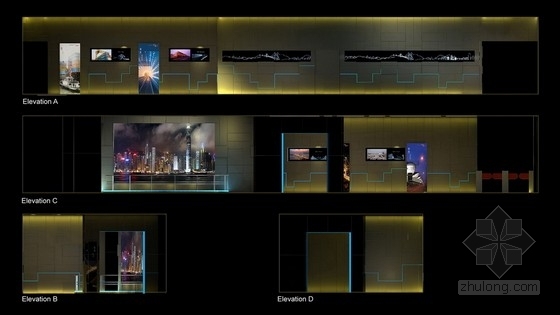 [香港]特色现代风格主题世博会馆设计方案展区立面图 
