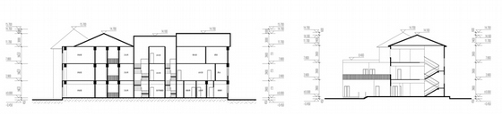 [重庆]简欧式豪华住宅区规划设计方案文本-简欧式豪华住宅区规划设计剖面图