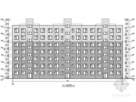 6层住宅楼建筑设计图资料下载-六加一层框架住宅楼结构施工图（含建施）