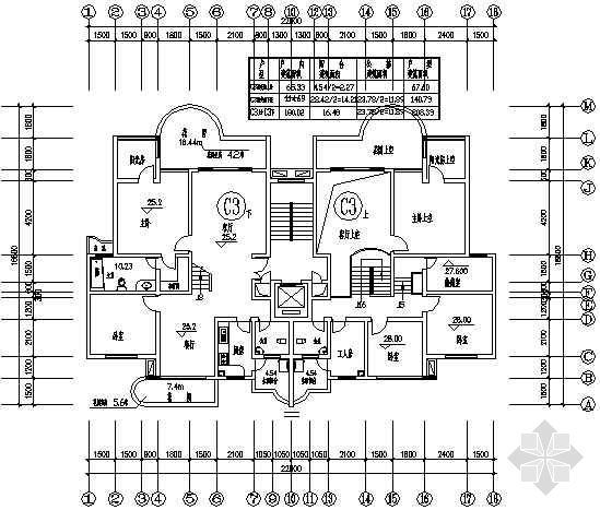 五室两厅高层住宅资料下载-复式五室两厅一厨两卫158平米