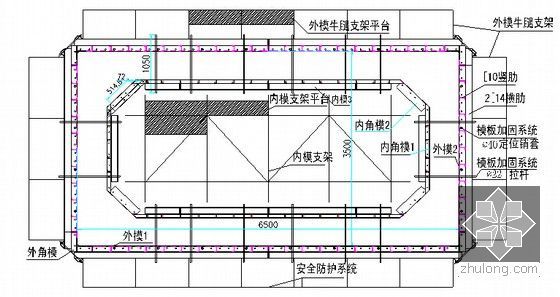 [福建]双向四车道高速公路工程施工组织设计（310页 路桥涵隧）-翻模安装图