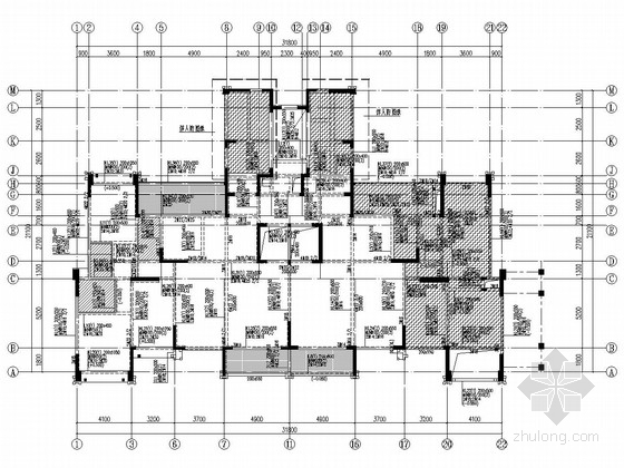 剪力墙墙身大样图资料下载-[四川]地上16层剪力墙结构住宅楼结构施工图