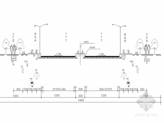 5m宽道路设计图纸资料下载-[重庆]54m宽双向6车道市政道路排水设计图纸38张（雨污水分流制）