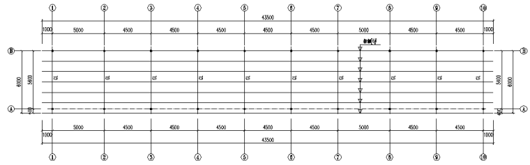 钢蓬设计资料下载-英良钢结构雨蓬布置图（3张）