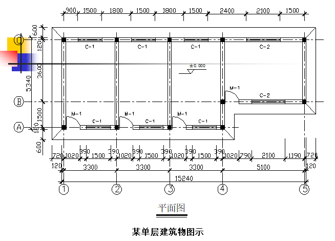 混凝土工程工程量计算-单层建筑物图示