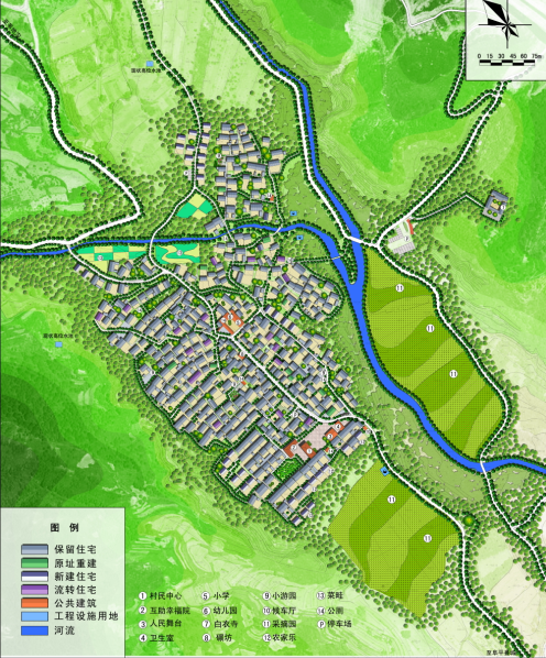 [河北]保定市某村庄改造规划设计方案文本-整治规划图