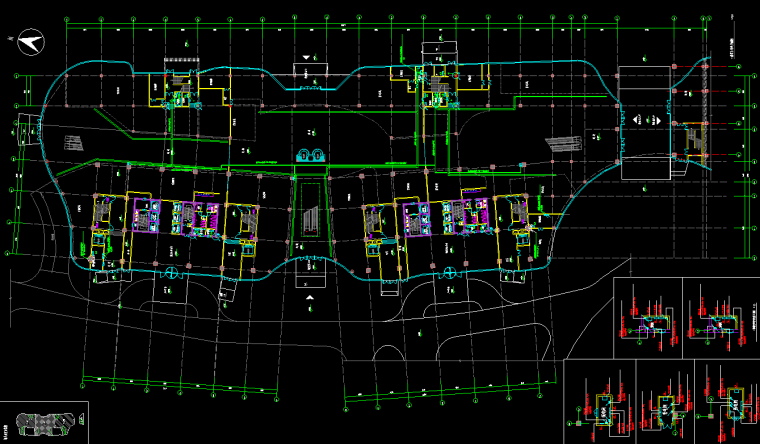 [沈阳]商业办公综合楼电气施工图（甲级院）-综合布线平面图