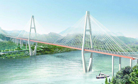 96m钢桁桥设计资料下载-BIM技术应用于武汉新港江北铁路举水河特大桥