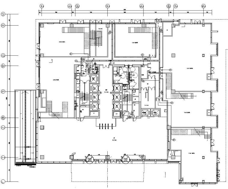 天津泰达现代服务产业区(MSD)泰达广场F区项目施工图-首层弱电平面图