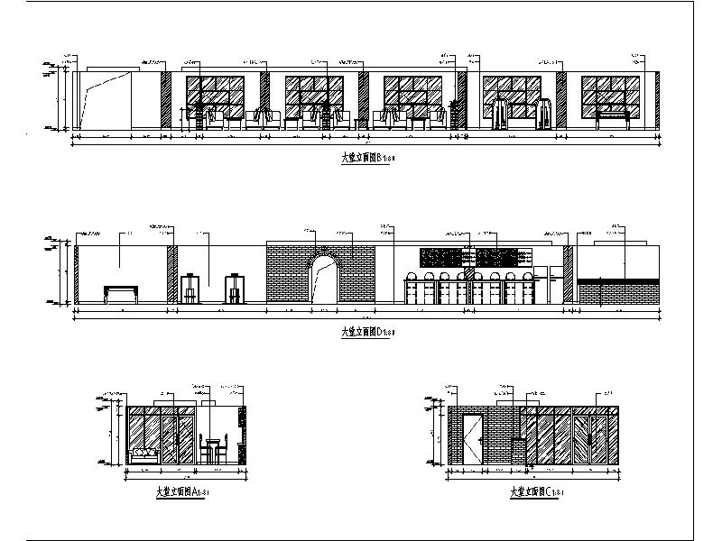 [北京]酒店式公寓室內設計立面圖