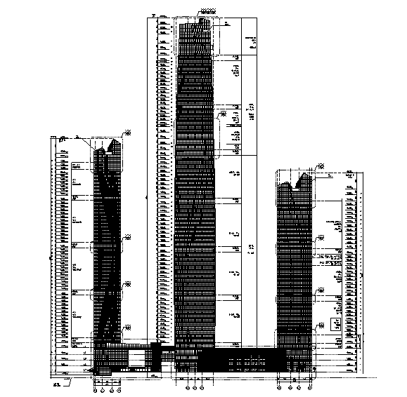 300米超高层装修资料下载-[山东]300米超高层某知名酒店办公综合施工图（16年酒店改造图）