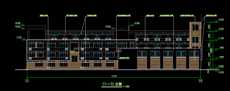 CAD学校设计资料下载-小学校建筑设计方案图纸平立剖面图