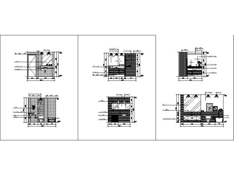 20余套台盆立面设计图-台盆立面图