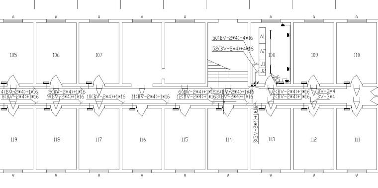 公寓楼空调系统图资料下载-某公寓楼电气改造工程图