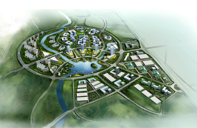 工业园区景观大道资料下载-太原工业园区启动区重点地段城市设计方案文本