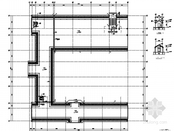 [辽宁]五层中式风格高校教学楼建筑施工图-五层中式风格高校教学楼建筑平面图