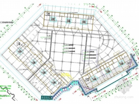 浙江建筑基坑工程技术规范资料下载-[浙江]深基坑排桩加角撑支护施工图