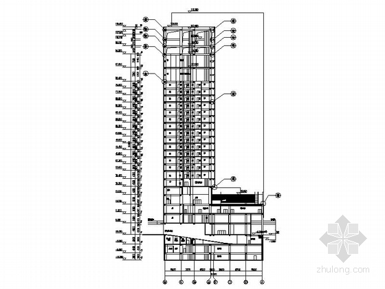 [深圳]某二十二层商业综合体建筑施工图（99.65米）-图7
