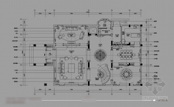 美式联排别墅室内设计资料下载-[广州]美式风格五层别墅室内设计方案图