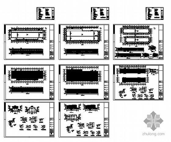 某公司轻钢结构厂房仓库成套图纸
