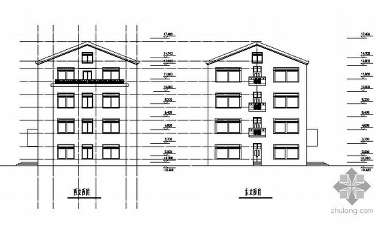 某四层铁路站调楼建筑方案图-2