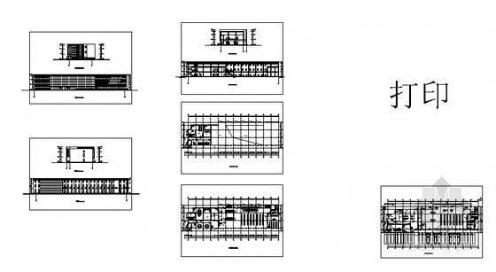 某三层汽车站建筑方案设计（原创）-总图 