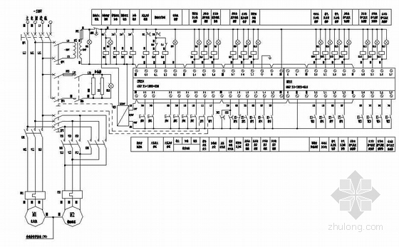 双级压缩机资料下载-压缩机PLC控制原理图