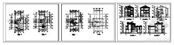 某三层小户型独立别墅建筑方案图-4