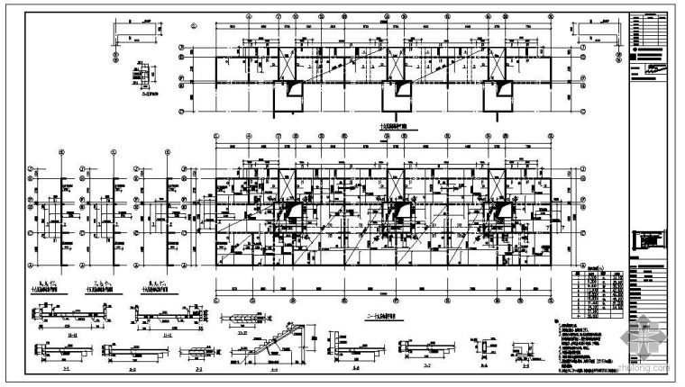 楼板构造详图cad资料下载-某社区住宅楼板配筋节点构造详图