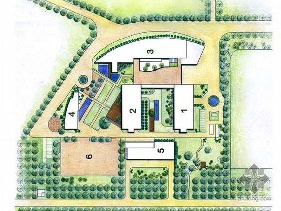 RMIT大学校园景观资料下载-大学校园景观设计方案