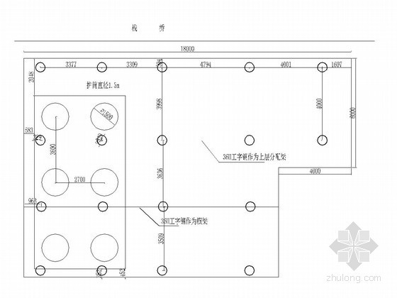 工地食堂设施施工平面图资料下载-钻机平台施工平面图