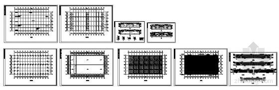 两联排别墅建筑图纸资料下载-某两联跨厂房方案图纸