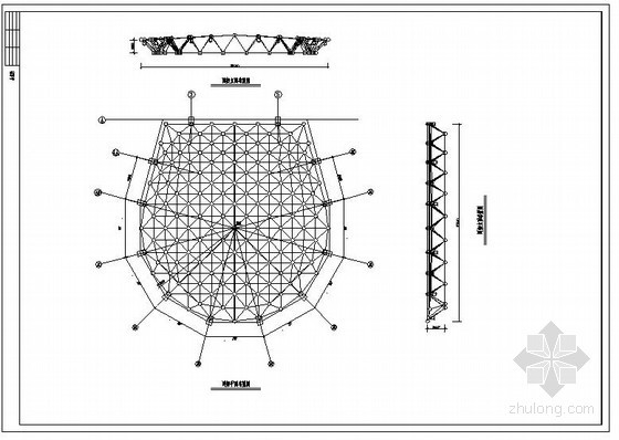 马道结构图资料下载-某网架结构设计图