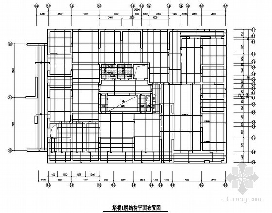 桩筏基础图资料下载-[成都]剪力墙结构高层住宅楼结构施工图（38层 桩筏基础）