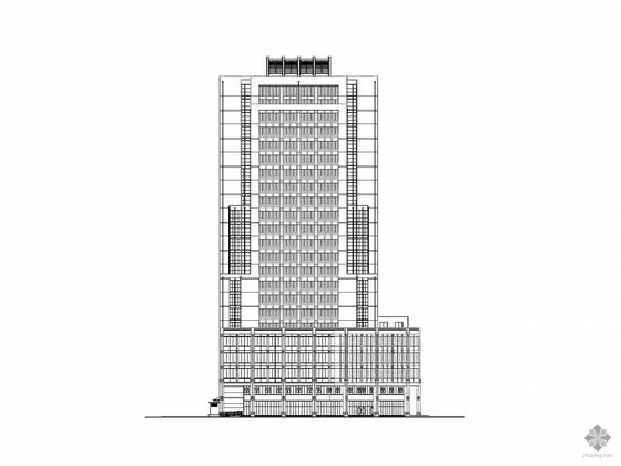 商场综合楼建施图纸资料下载-某二十三层综合楼建筑施工图