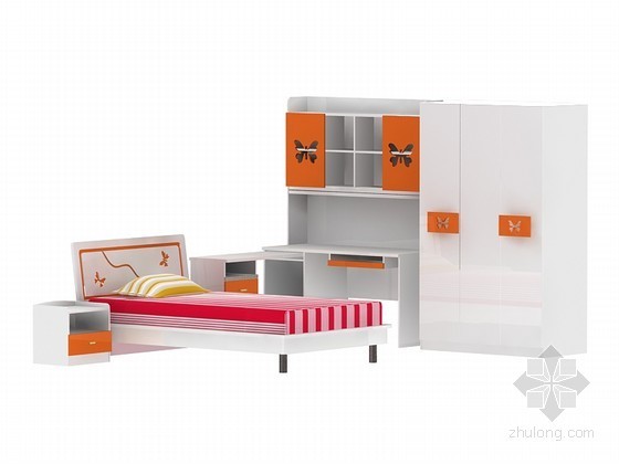 家具CAD贴图资料下载-儿童家具3D模型下载