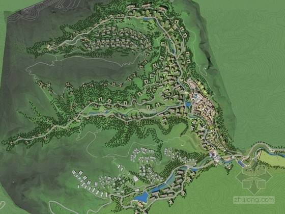 小型地块规划资料下载-[山东]环山地块原生态旅游渡假区规划设计方案文本