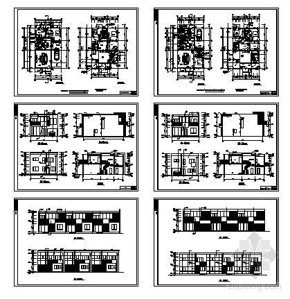 北京某二层别墅区联排别墅建筑设计图2-4