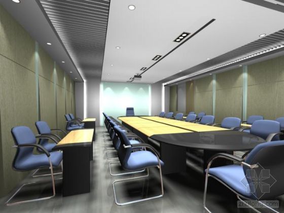 会议室墙面装修模型资料下载-会议室模型8