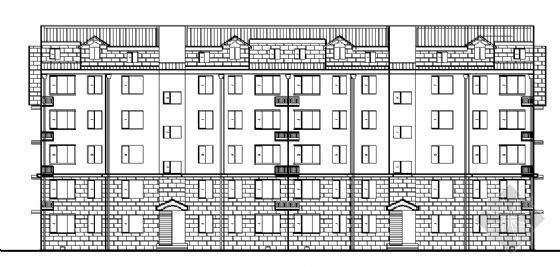 别墅阁楼平面设计方案资料下载-南京某五层住宅楼建筑方案图（带阁楼）