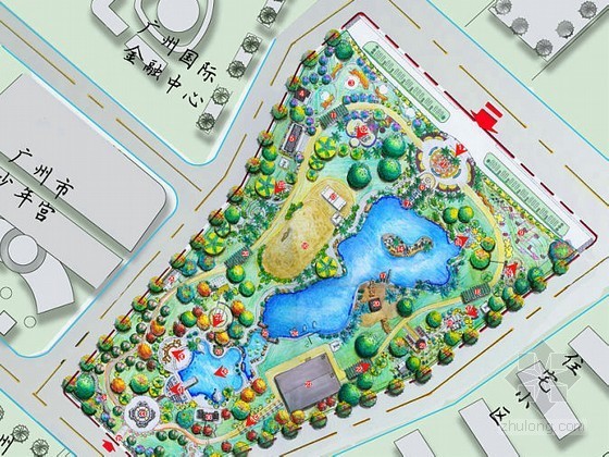 体育主题公园设计CAD资料下载-[广州]某主题公园设计方案