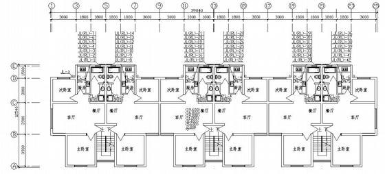 住宅排水系统资料下载-南方七层住宅冷热水及排水系统图