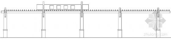 扇形高层规划方案资料下载-扇形游廊建筑方案（一）
