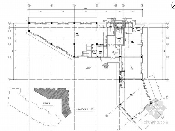 [北京]多层住宅建筑空调通风及采暖系统设计施工图-首层采暖平面图 