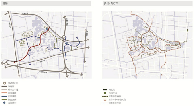 [上海]生态农业田园湿地公园景观规划设计方案-交通系统分析