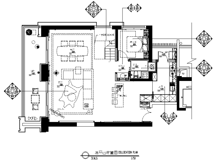 深圳房装修效果图资料下载-[广东]现代奢华风格样板房CAD施工图（含效果图）