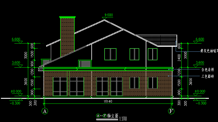 小别墅CAD立面图资料下载-小别墅建筑全套图