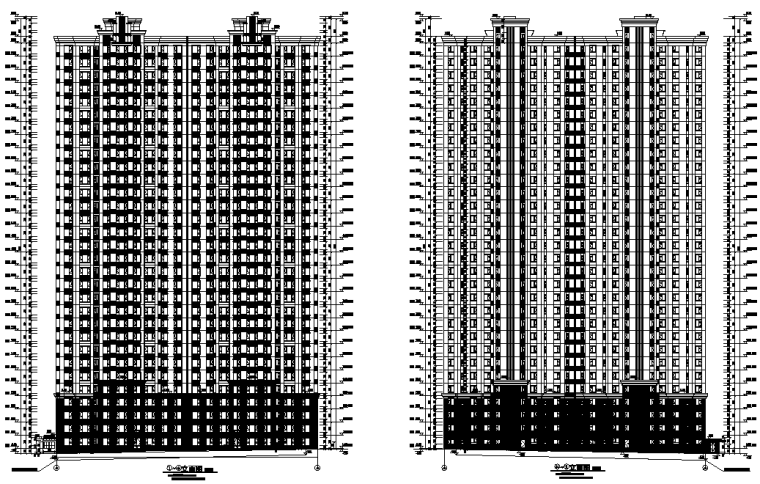 砌体结构整套结构施工图资料下载-31层钢筋混凝土剪力墙结构施工图（CAD，全套）