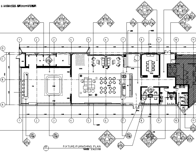 室内设计师的材料清单pdf资料下载-华润国际社区售楼处设计施工图（附效果图+物料表+软装清单）