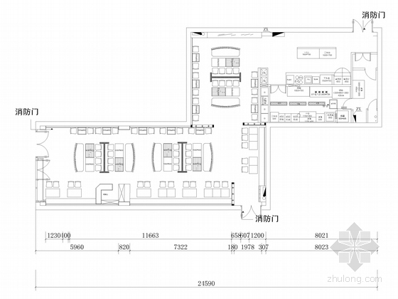 餐饮户外空间设计资料下载-[天津]设计公司餐饮空间设计施工图